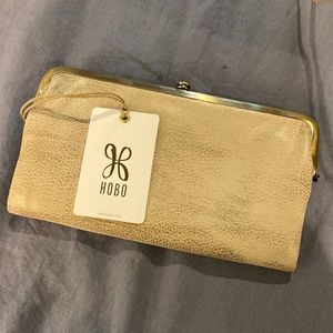 Hobo Lauren Clutch - buffed gold